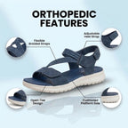 Orthopedic Elastic Sport Sandals - Dual-Strap Buckle Design