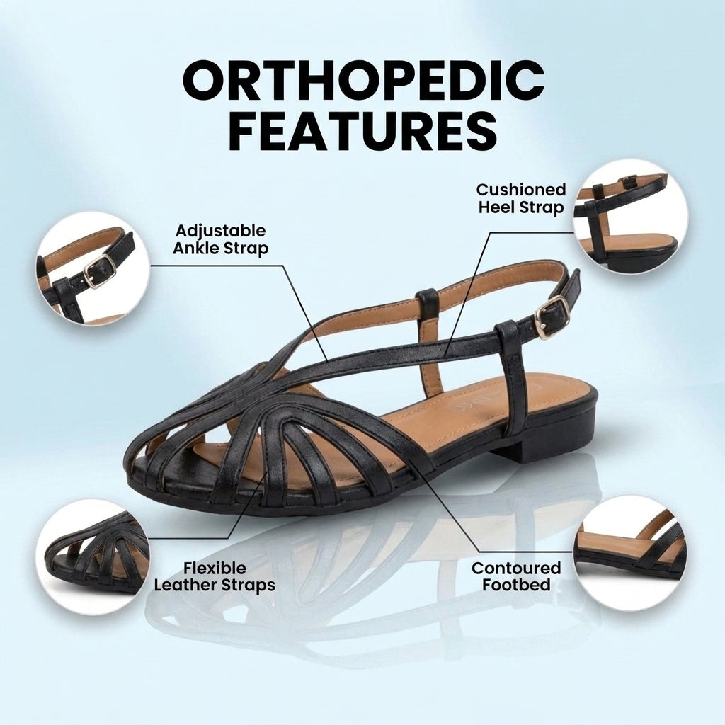Classic Orthopedic Sandals with Timeless Style