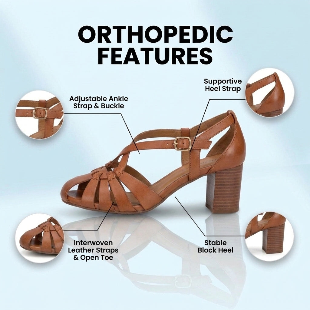 Vintage Inspired Orthopedic Sandals
