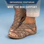 Orthopedic Gladiator Sandals - Multi-Strap Ankle Design