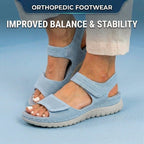Orthopedic Mesh Sandals - Dual Strap Design & Textured Slip-Resistant Sole