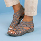 Orthopedic Gladiator Sandals - Multi-Strap Ankle Design